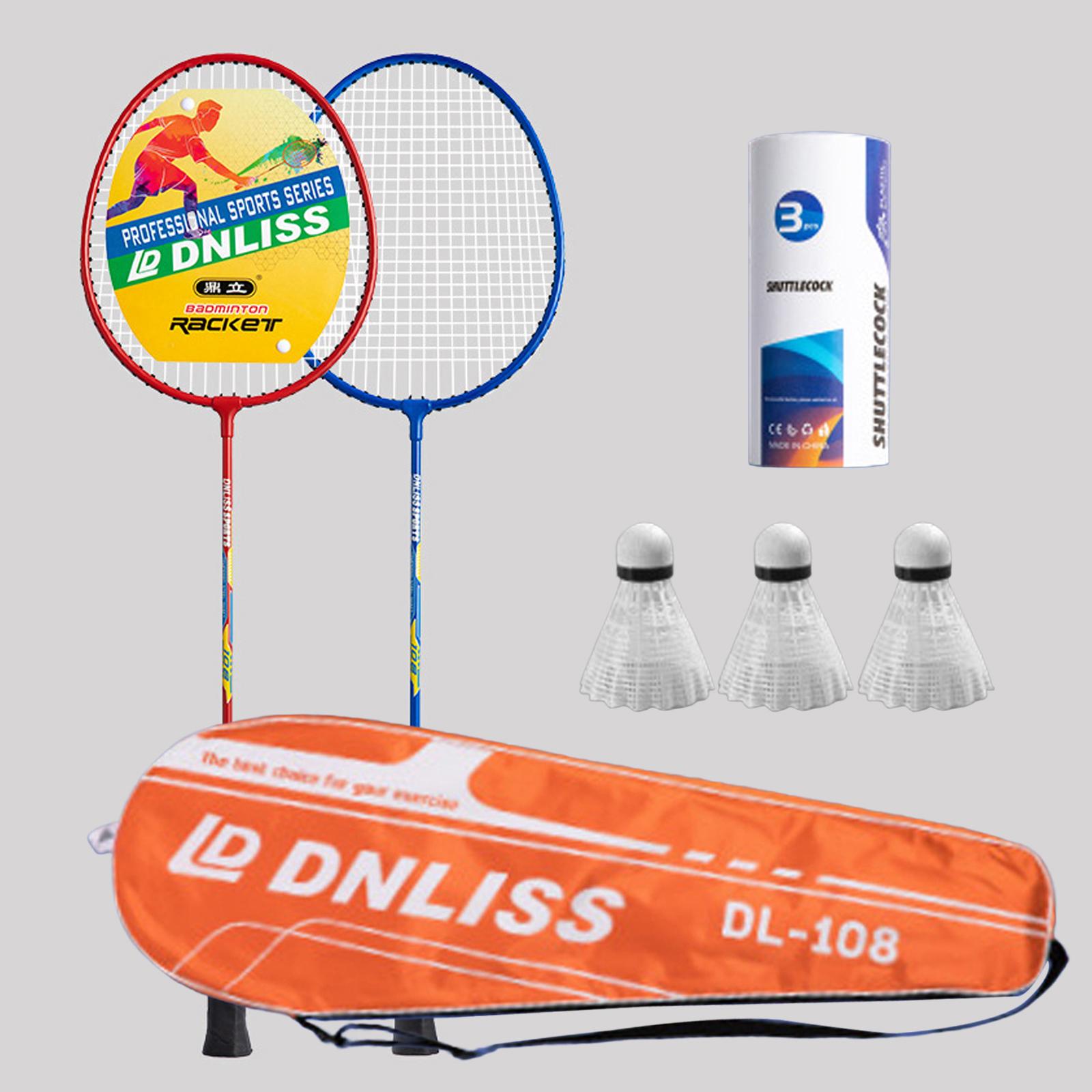Badminton Junior - مجموعة مضارب كرة الريشة الاحترافية مكونة