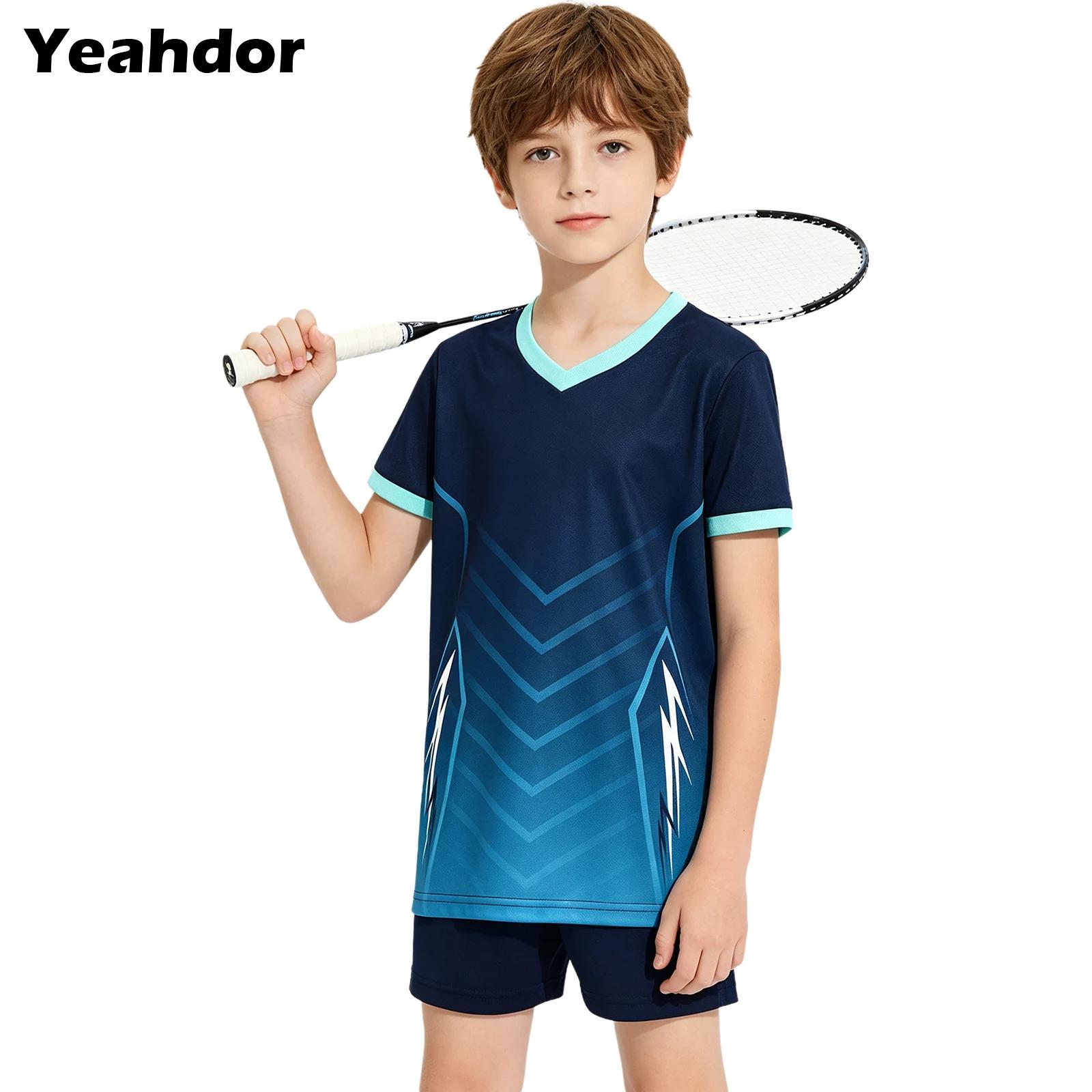 Badminton Jersey - طقم رياضي للأطفال الأولاد والبنات لكرة
