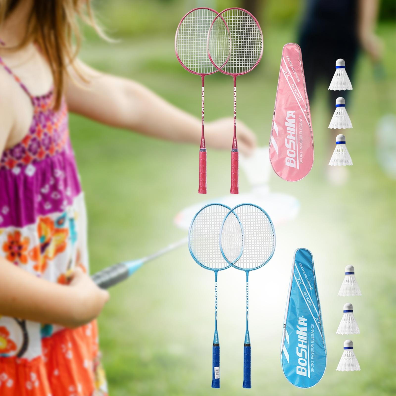 Badminton Junior - مجموعة مضربين للريشة الطائرة للرياضيين للتدريب
