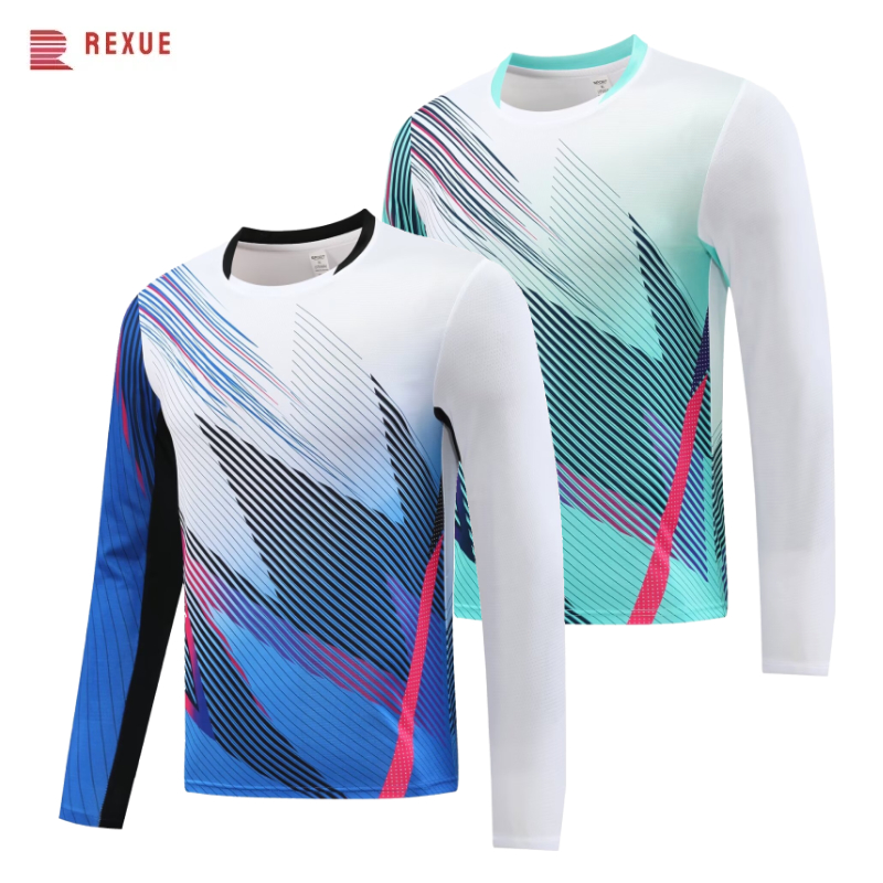 Badminton Jersey - قميص تنس الريشة بأكمام طويلة ،