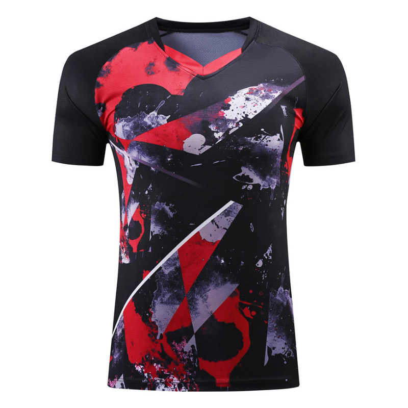 قميص تنس الطاولة برقبة على شكل - مراجعة Badminton Jersey وسعره