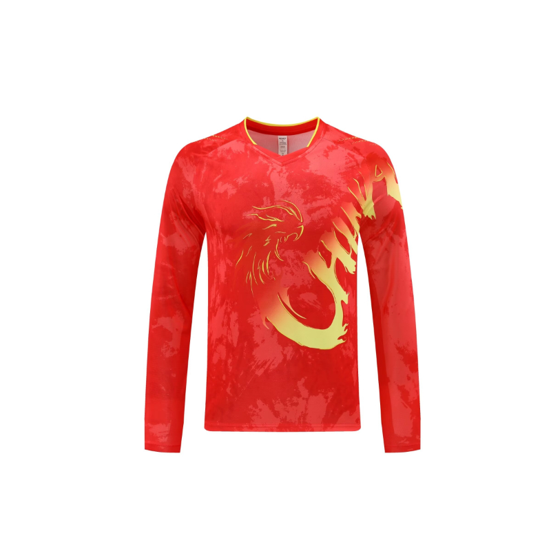 الصين التنين طويلة الأكمام تنس - مراجعة Badminton Jersey وسعره