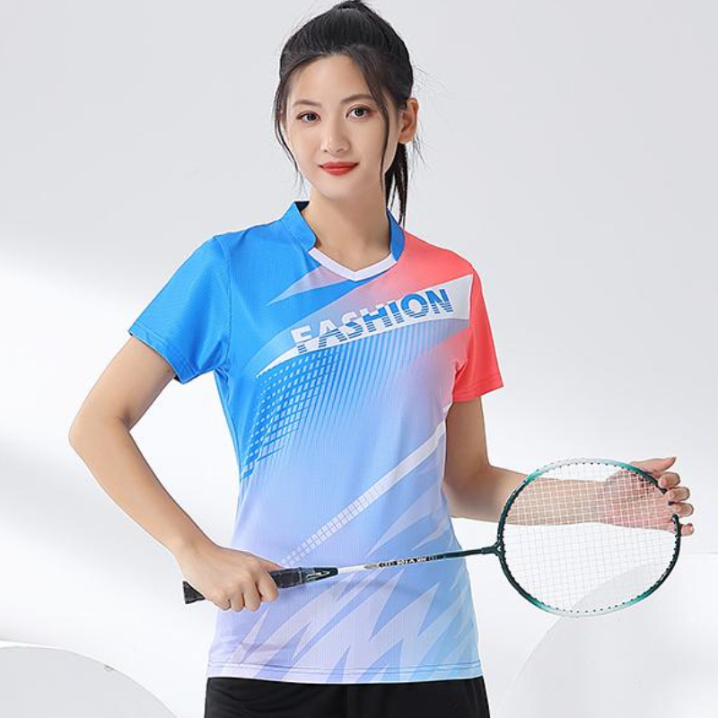 قميص نسائي مطبوع تنس الريشة ،  - مراجعة Badminton Jersey وسعره